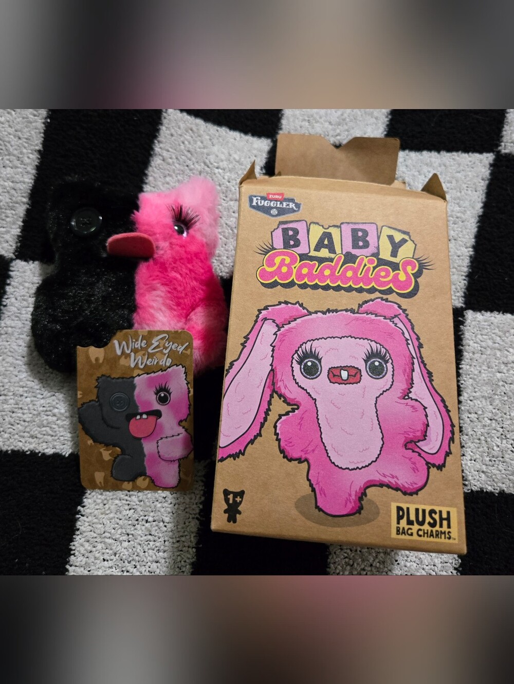 Fuggler Baby Baddies Keyrings Series 1 Collectible 5" Plush ToyĀ wide Eyed Weirdo